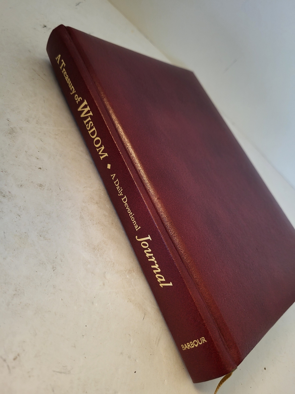 Barbour Burgundy Daily Devotional Journal - A Treasury of Wisdom